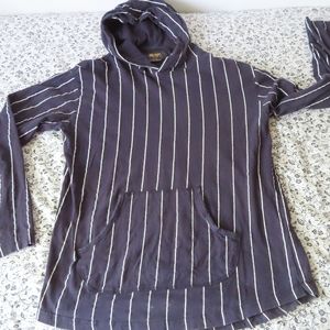 10 Deep Mens Large Stripe Pullover Hoodie